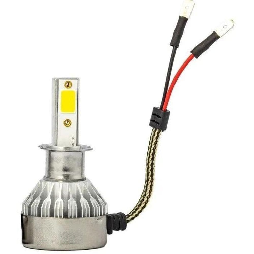 Kit Lâmpada De Led H3 Automotivo 30W V10 Luxled
