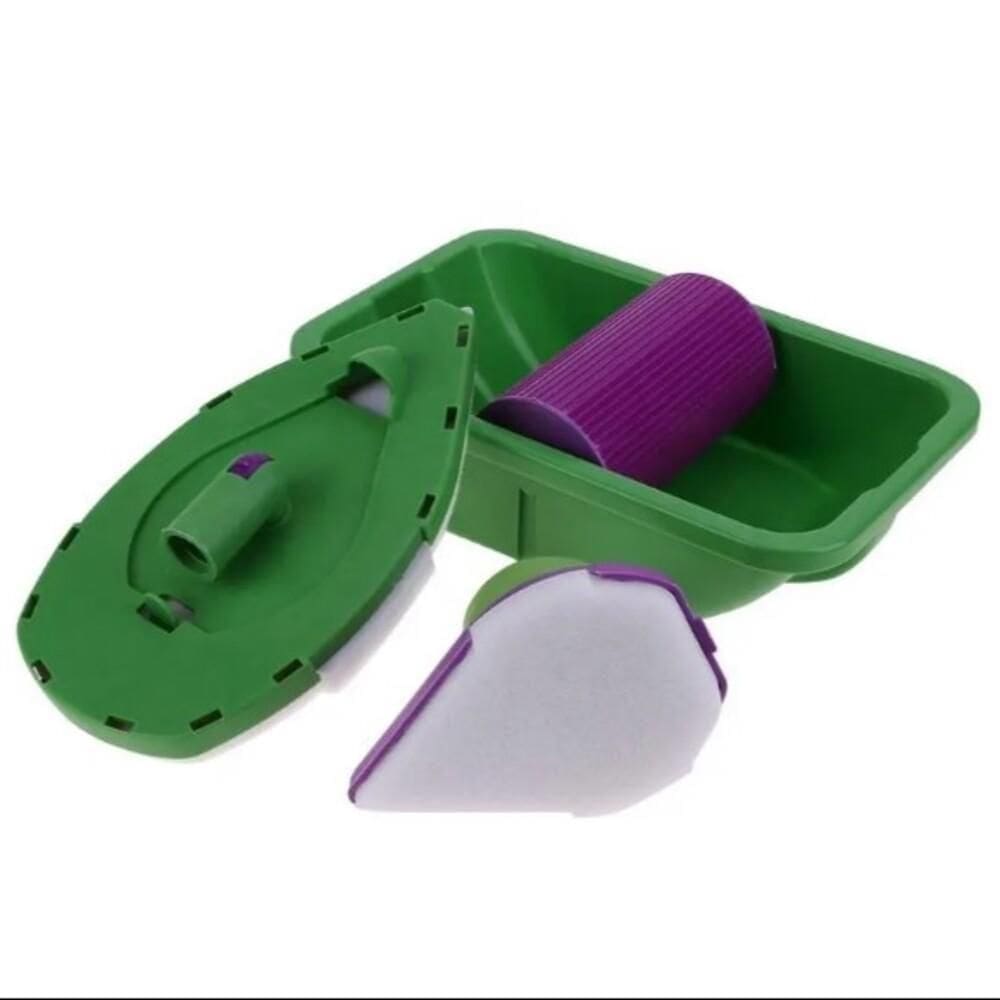 Kit Rolo De Pintura Magico Sem Sujeira Anti Respingo Inteligente Pintar Parede Automatico Facil Manuseio Manual Profissi