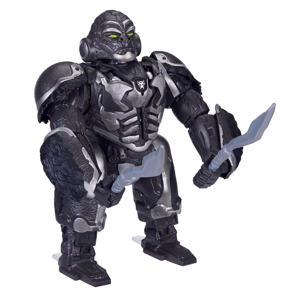 Os transformadores de brinquedo Rise of the Beasts comandam e convertem o Optimus Primal de 12,5 polegadas