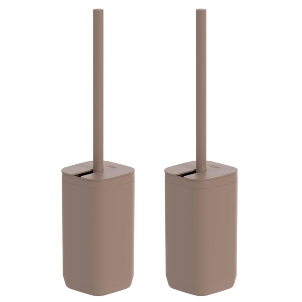 2X Escova De Vaso Sanitario Privada Banheiro Ou Marrom