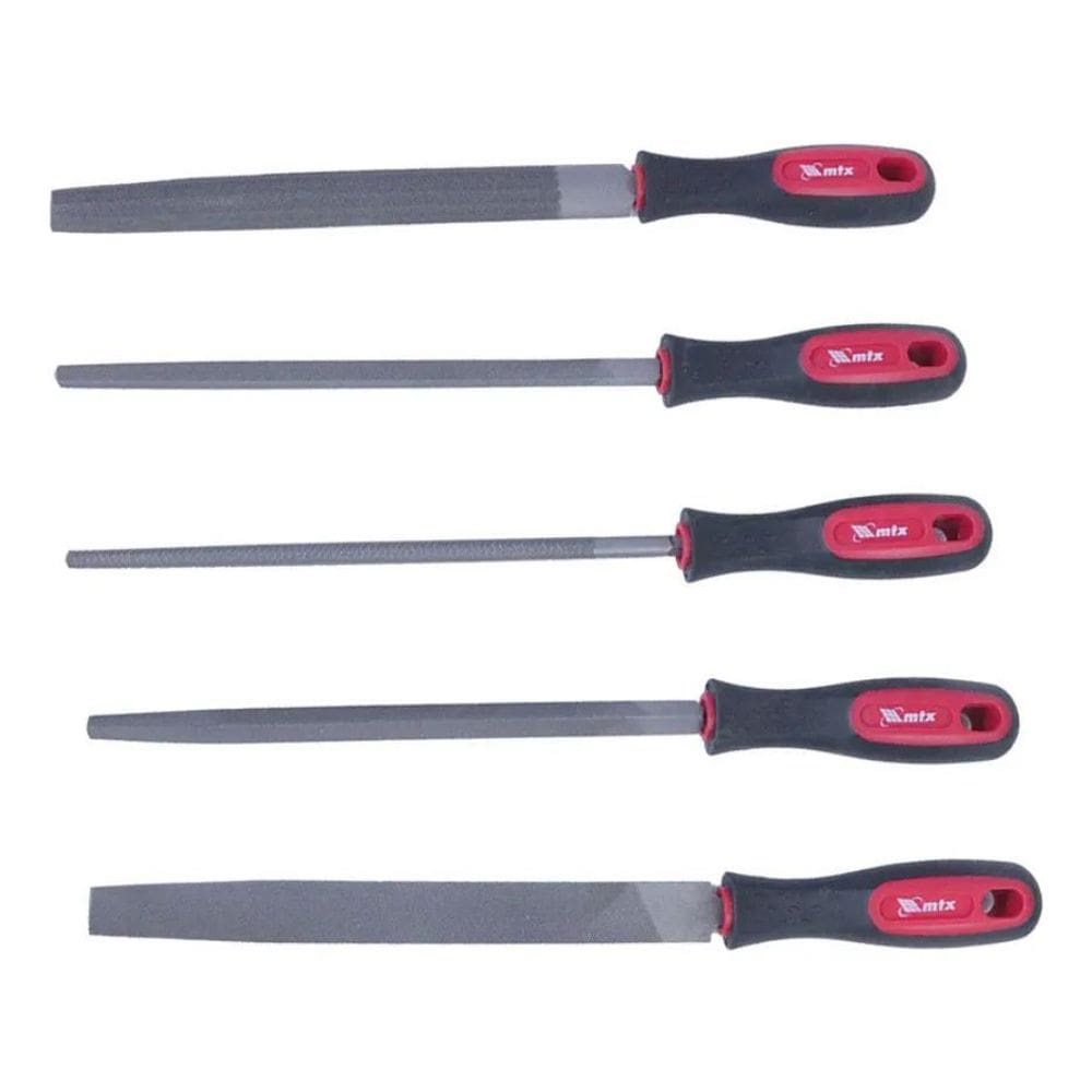 Jogo De 5 Limas Chata Meia-Cana Quadrada Redonda Triangular