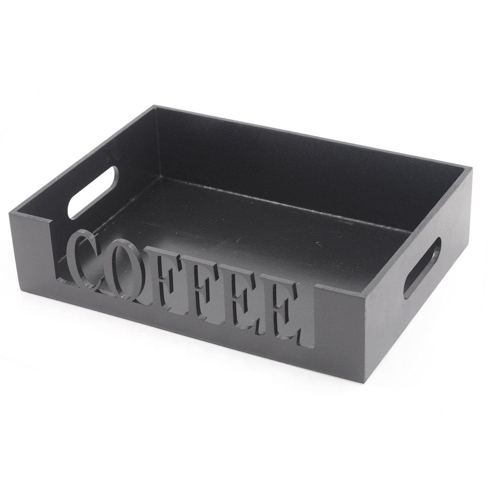 Bandeja Cafe Coffee Café Decoração 35X25 Madeira Mdf