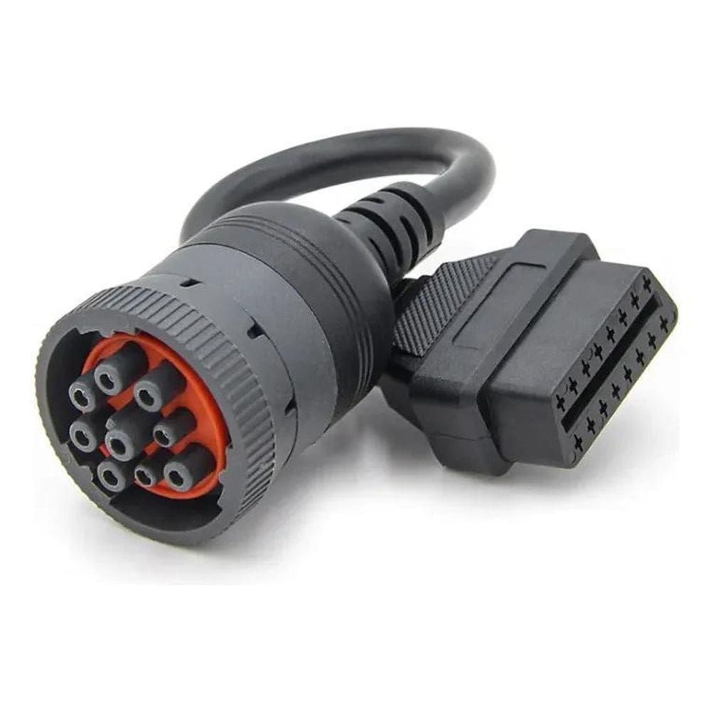 2X Cabo Adaptador Cummins 9 Pinos Para Obd2 Obdii J1939 Ac85