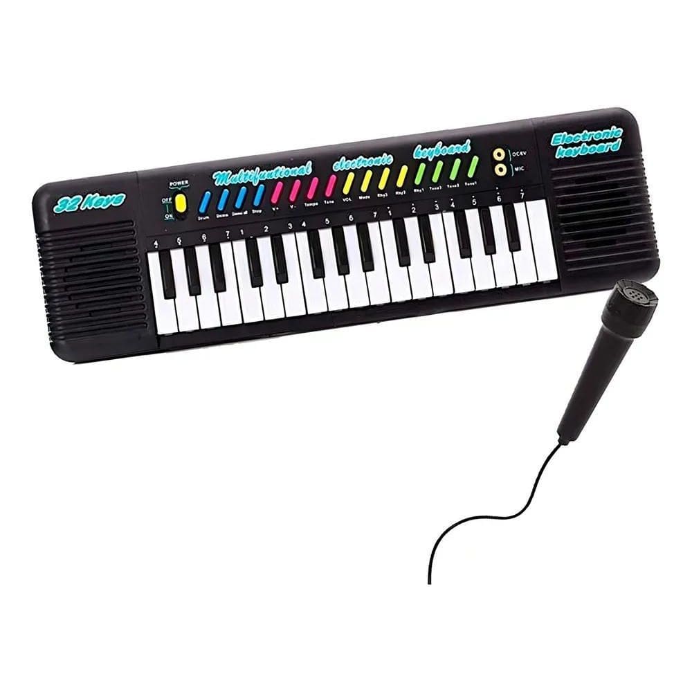 2X Teclado De Brinquedo Electronic Keyboard So 321K Karaokê