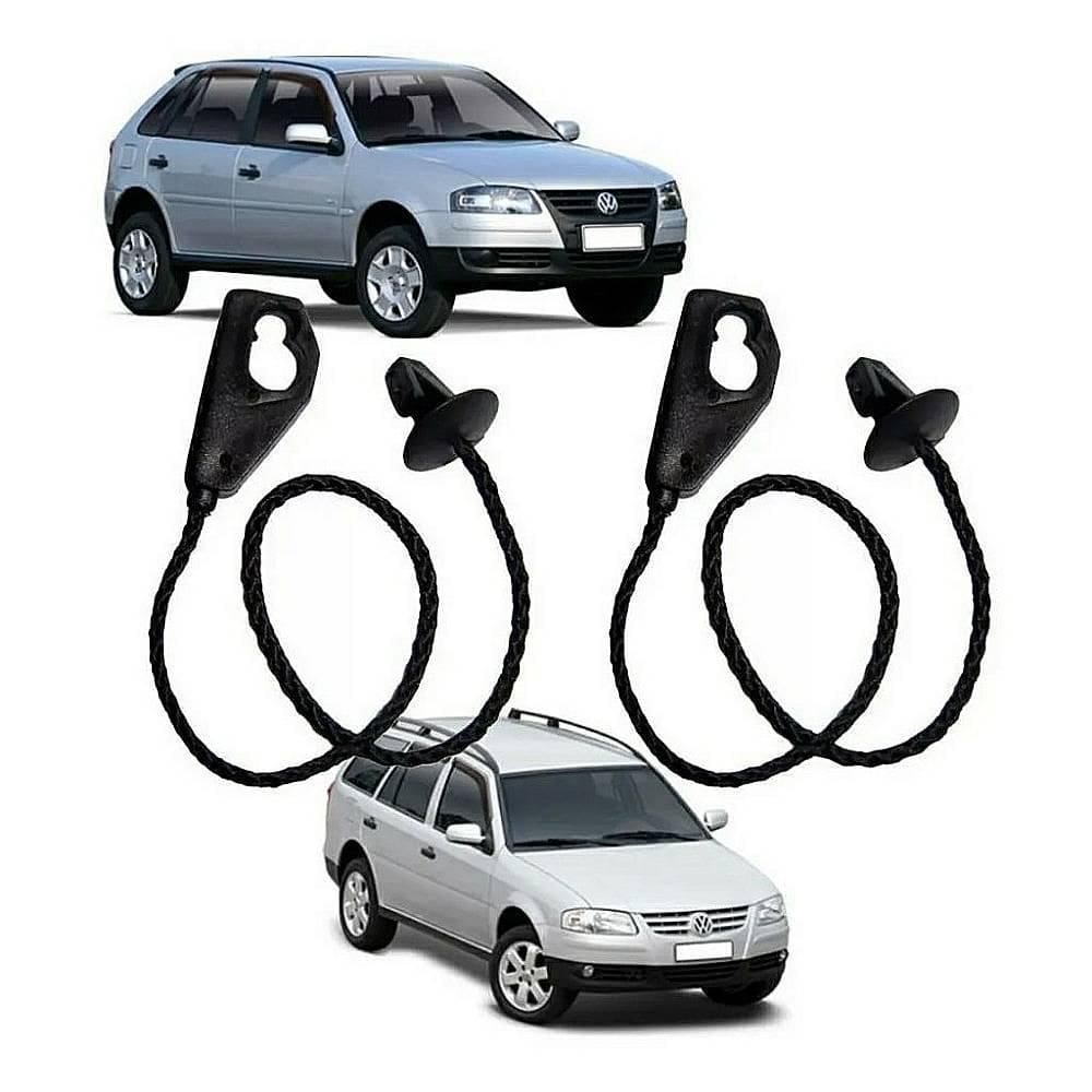 Tirante Tampão Bagagito Pt/Mala Fox/Gol/Parati/Polo/Up 2 Pç