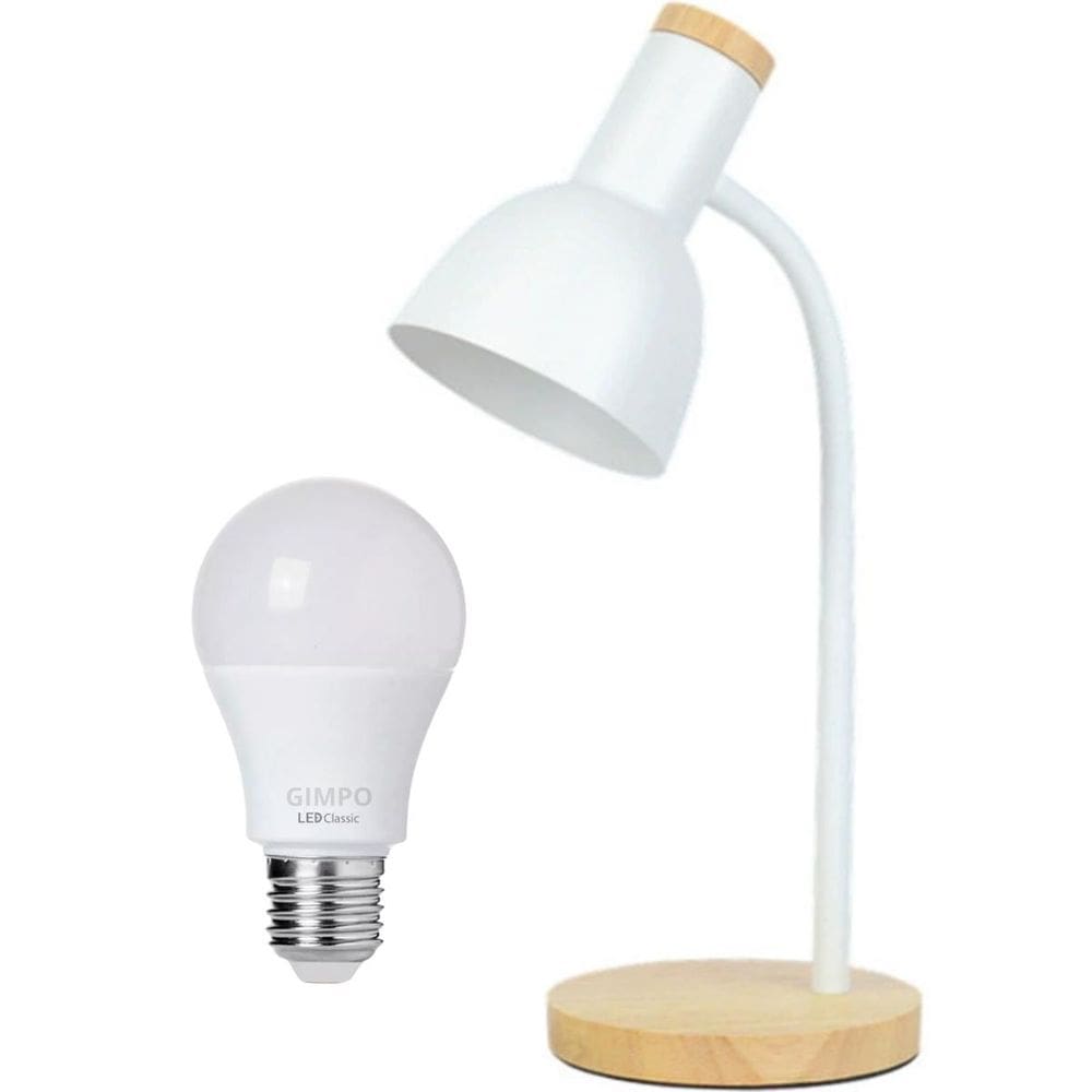 Luminária Mesa Abajur 45Cm Articulada Flexível Silicone