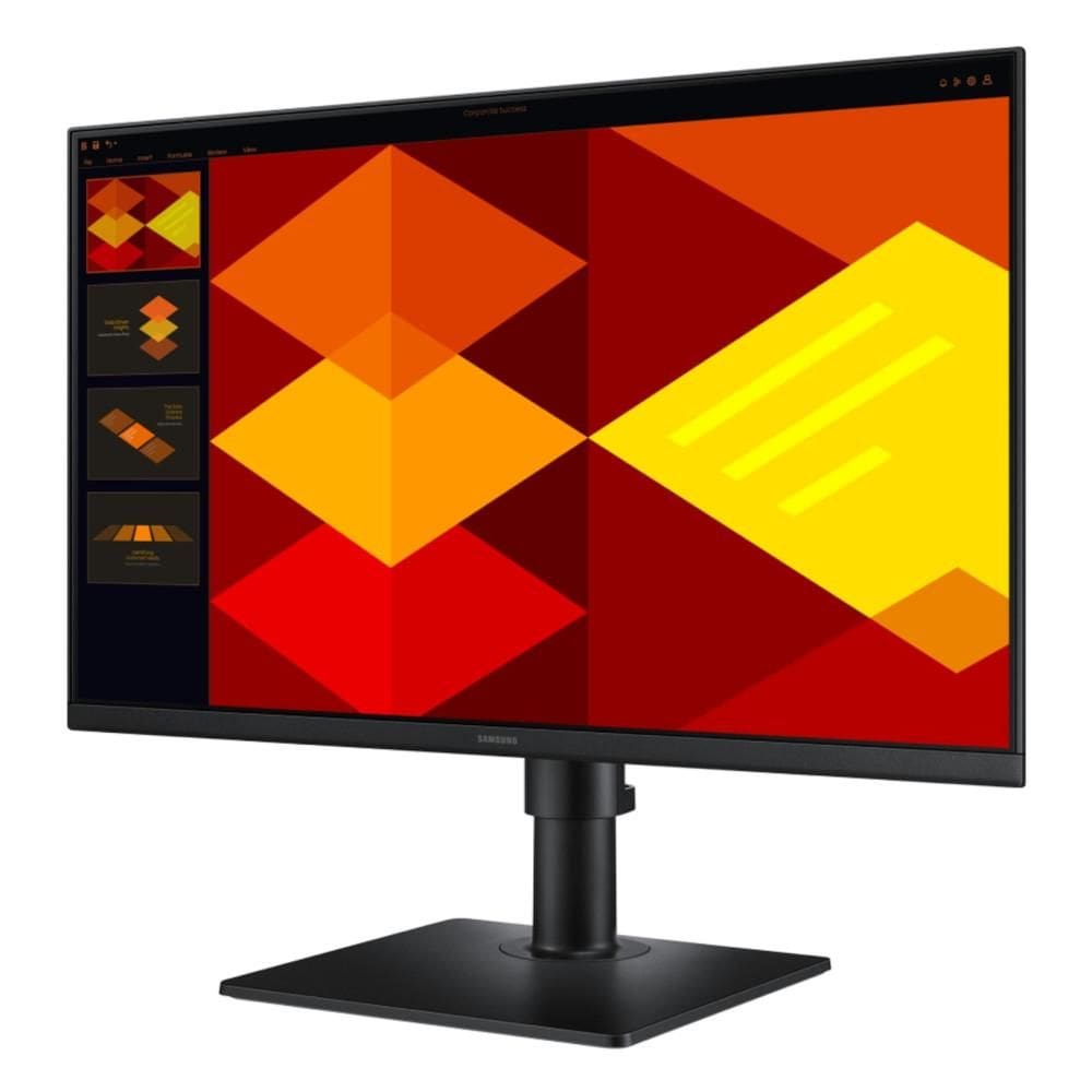 Monitor 24” Samsung Essential S4 Full HD, 100Hz, Tela IPS, Ajuste de altura e rotação, 5ms, Conectividade Múltipla, LS24D400GALMZD