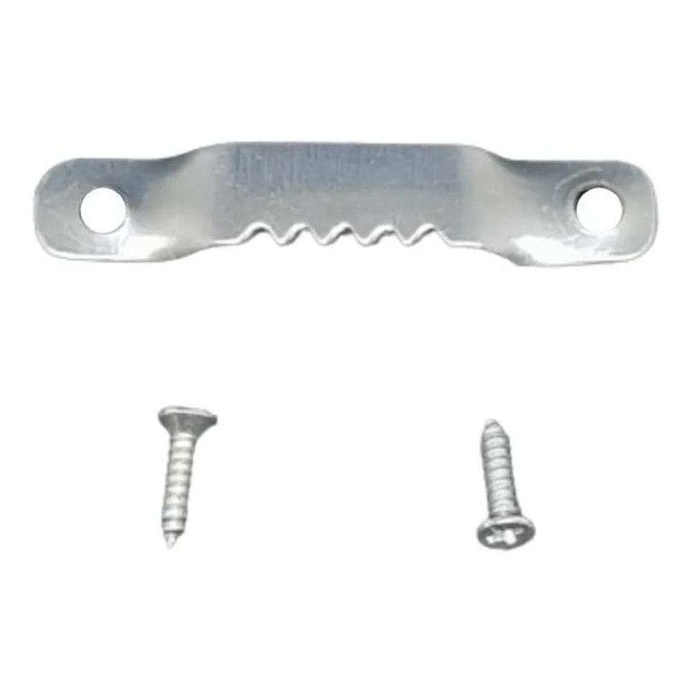 2X Gancho Pendurador Jacare Quadro + Parafusos Kit 10 Und