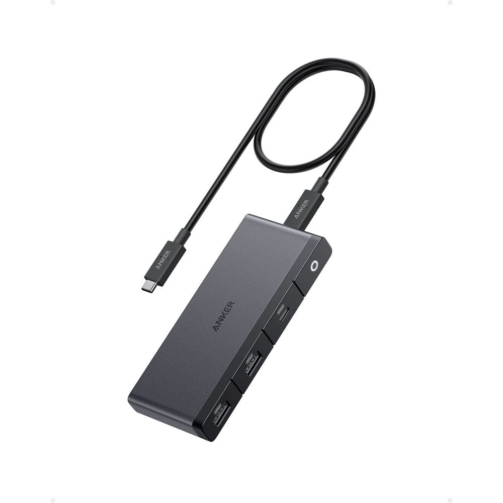 Hub USB-C Anker 556 USB4 8 em 1 com cabo de 0,5 m de 10 Gbps preto