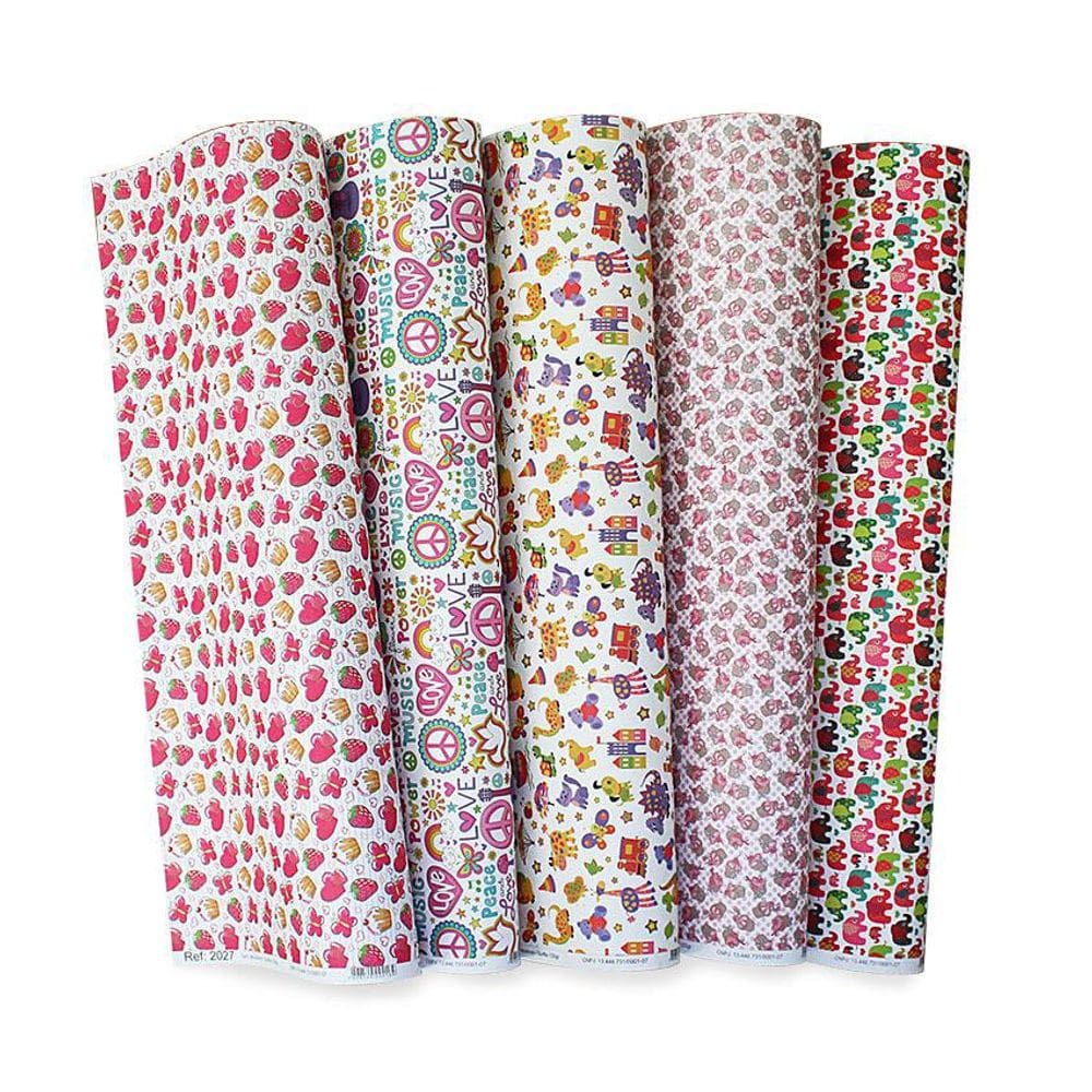 Papel Com Estampa Tex Papel Coleção Kids 1 Ref C33