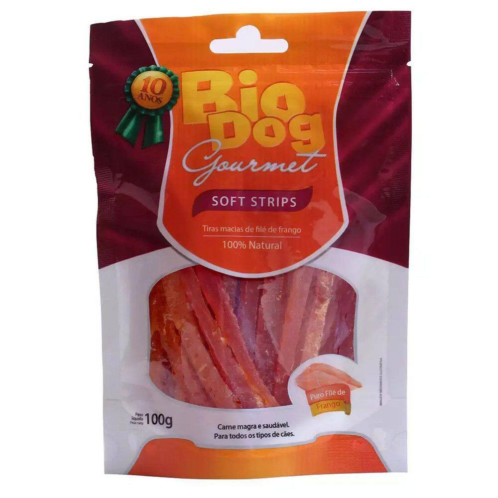 Petisco Bio Dog Gourmet Cães Soft Strips 100G