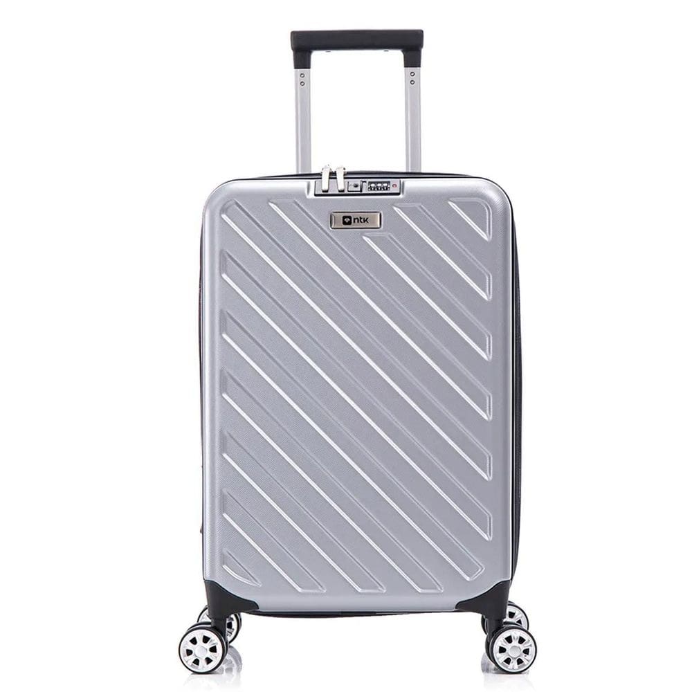 Mala De Viagem Compacta Rodas 360º Cadeado Prata Nautika