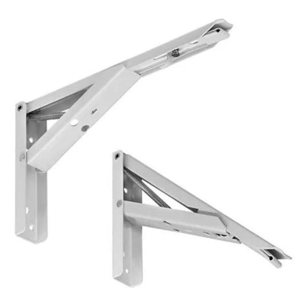 Suporte Mão Francesa Retrátil Reforçada 35Cm Mesa Dobrável