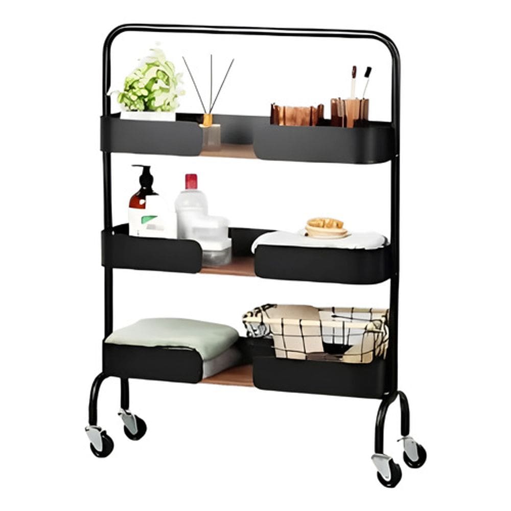 Carrinho Servico Utilitario Multiuso 3 Prateleira 88x64x18cm