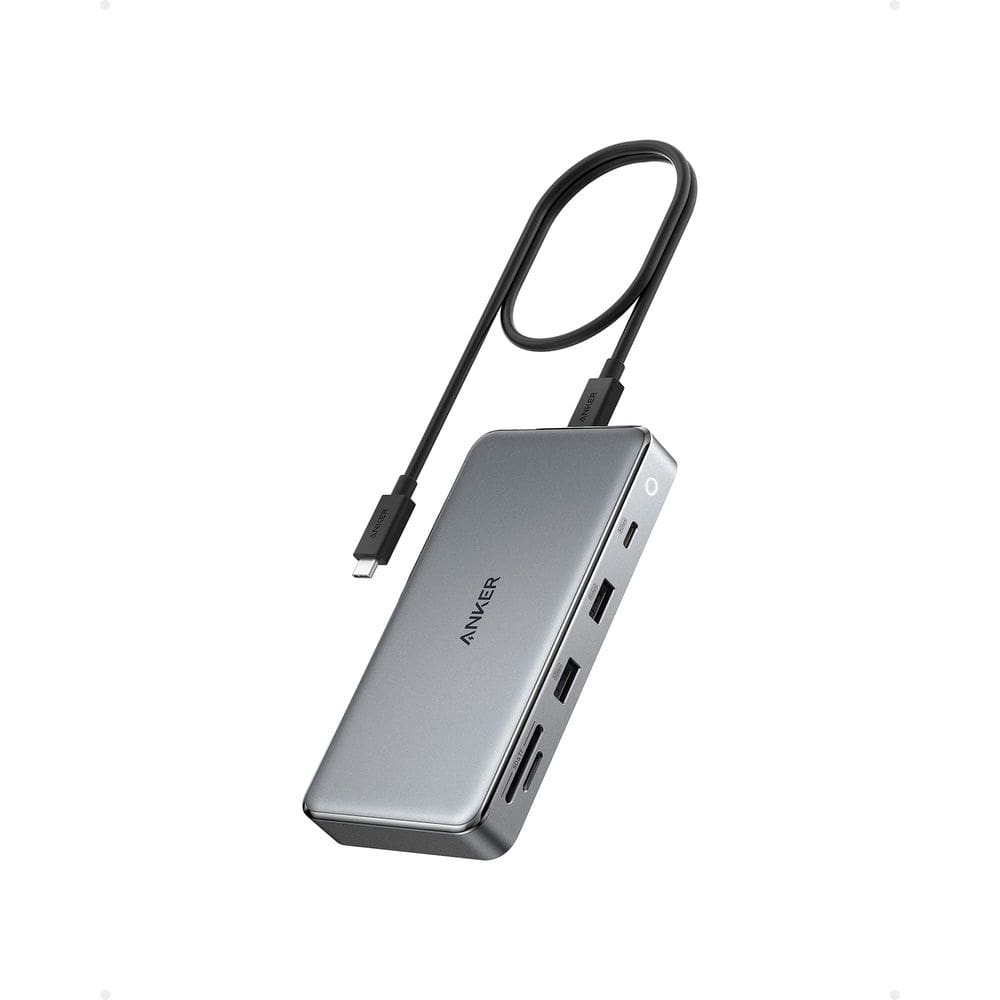Hub USB-C Anker 563 10 em 1 com HDMI 4K duplo para Windows
