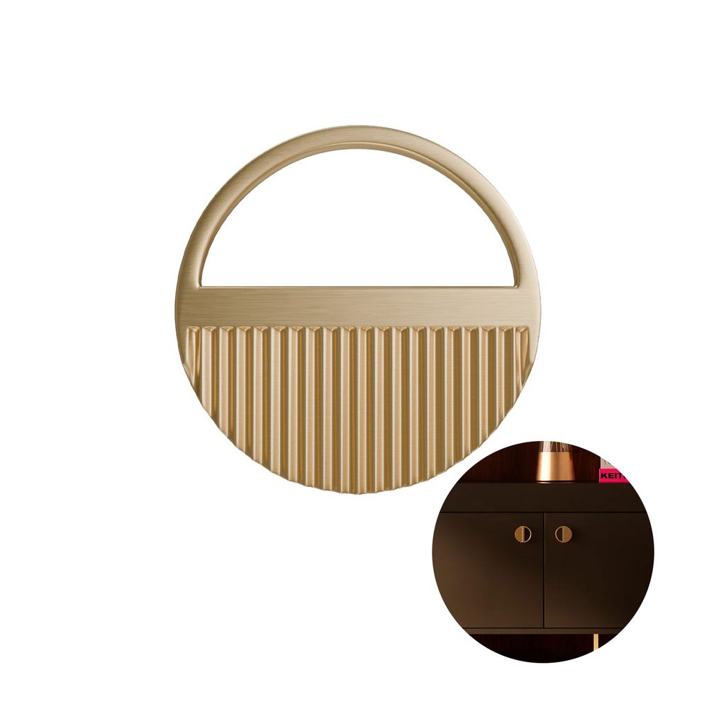 Puxador Ponto Dourado Fosco Vizzini-1650