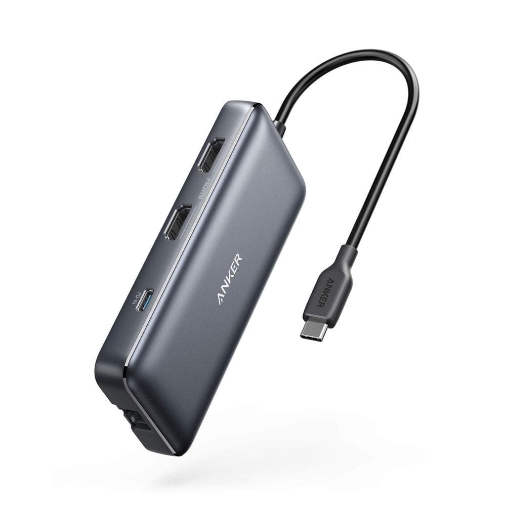Hub USB-C Anker 553 8 em 1 com HDMI 4K duplo, Ethernet de 1 Gbps