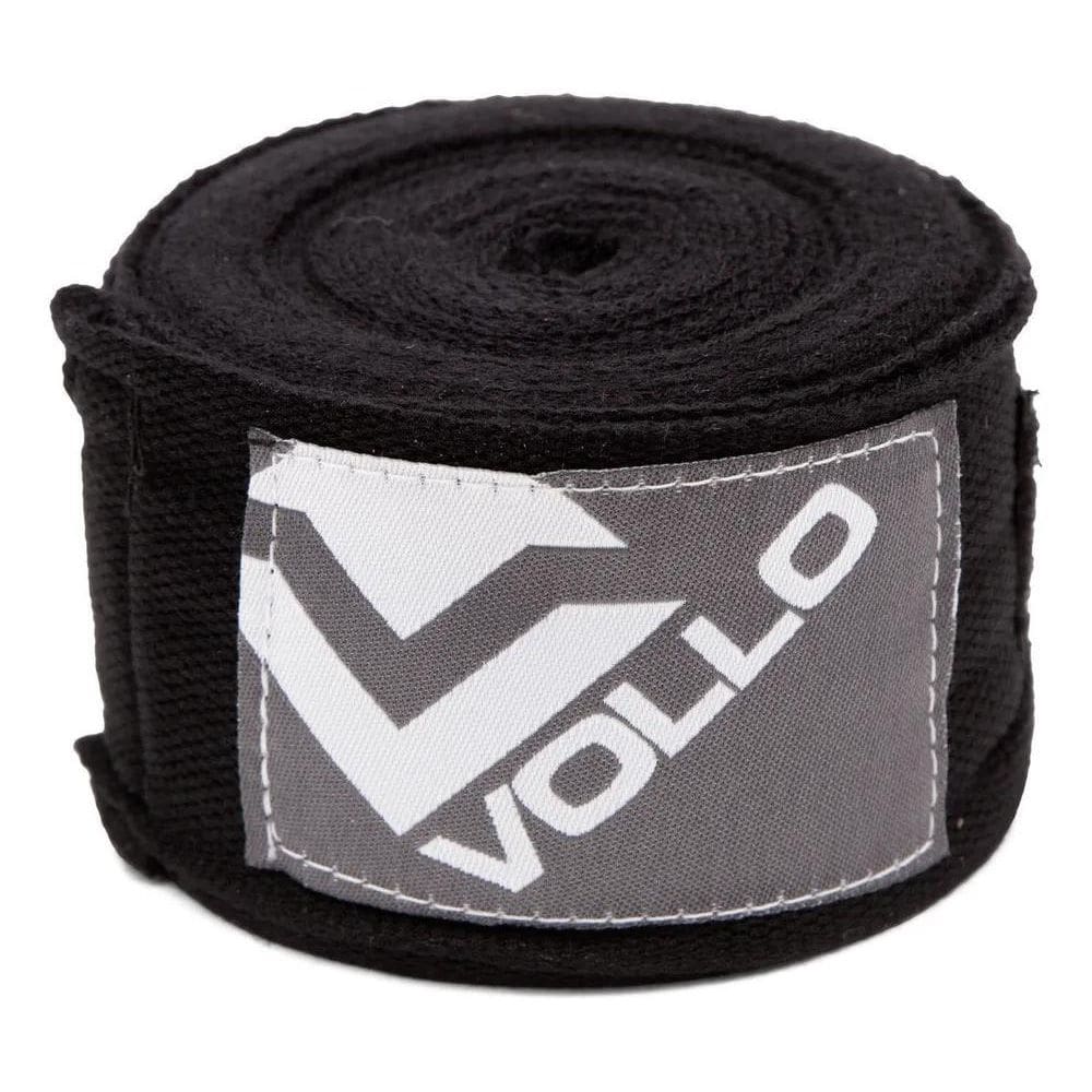 2X Bandagem Elastica Vollo Vfg 5 Metros 1 Par Preta X2