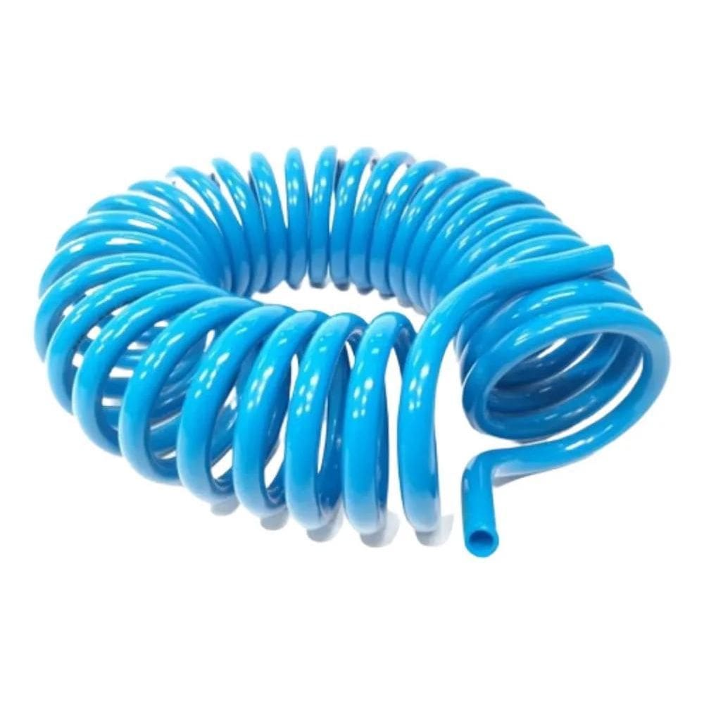 Mangueira Espiral Pu Azul 8Mm X 10 Metros Para Ar Comprimido
