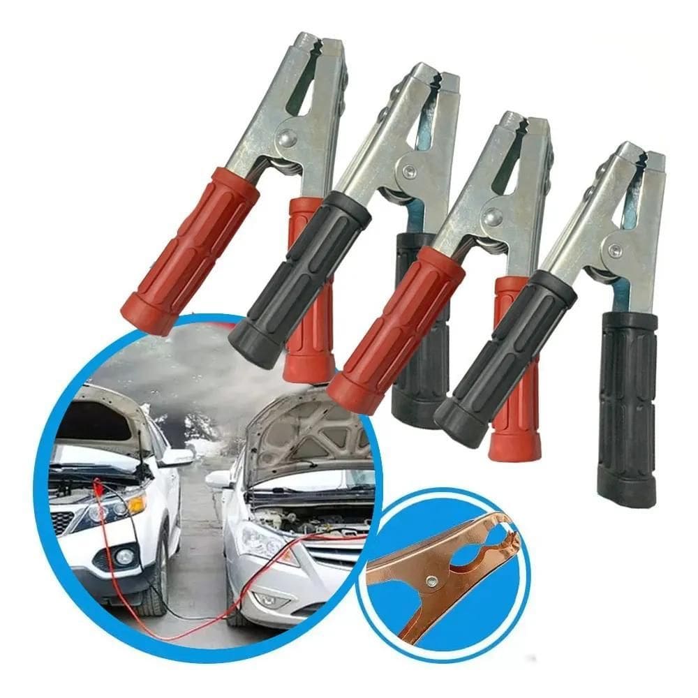 2X Jogo Com 4 Garras Jacaré 600A Emborrachado