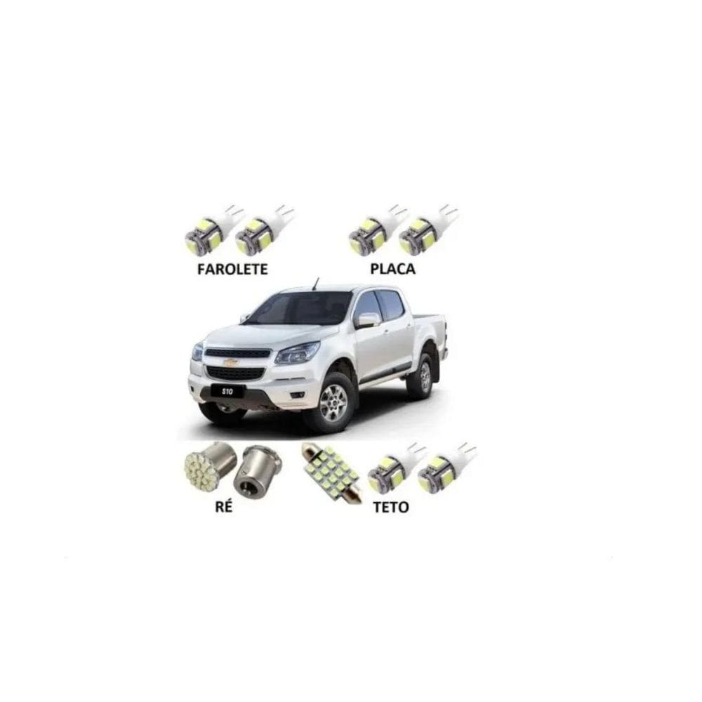 Chevrolet S10 Kit Lâmpadas Led Nova 2013 2014 2015 2016 2017