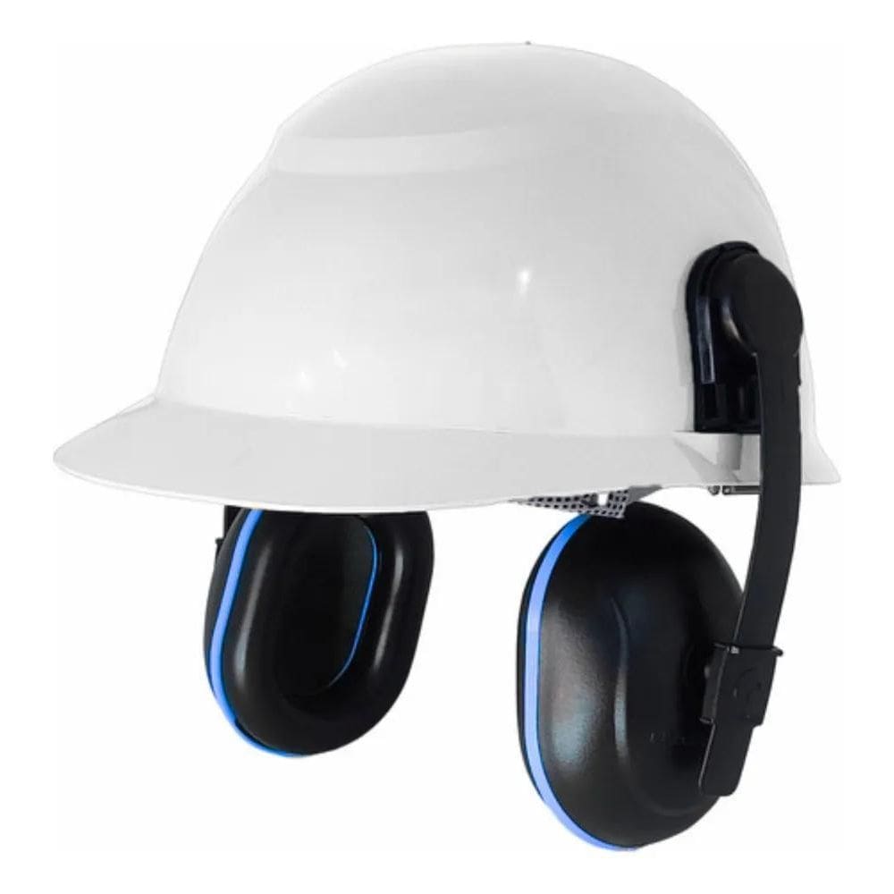 2X Capacete De Segurança + Abafador De Ruidos Concha + Jugul