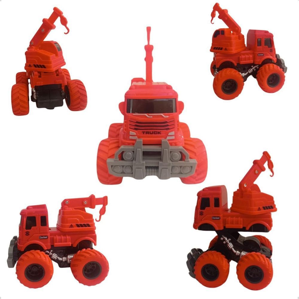 Brinquedo Caminhão Construção Fricção Infantil Colorido