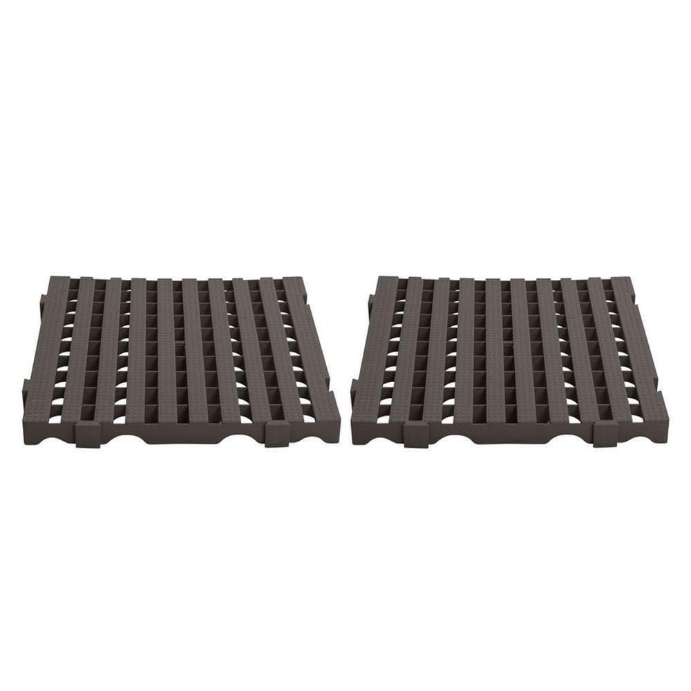 Kit - Estrado Plástico  2 Un  4,5X50X50 Preto - Della Plast