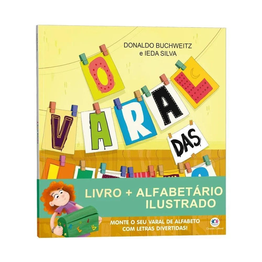 2X O Varal Das Letras: Livro + Alfabetário Ilustrado De Dona