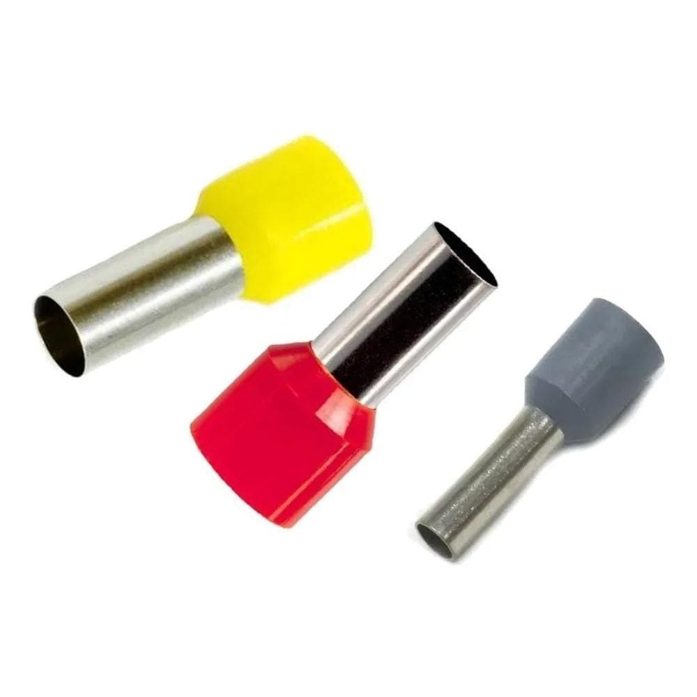 2X 600X Terminal Tubular Ilhos 4Mm / 6Mm / 10Mm  200 De Cada