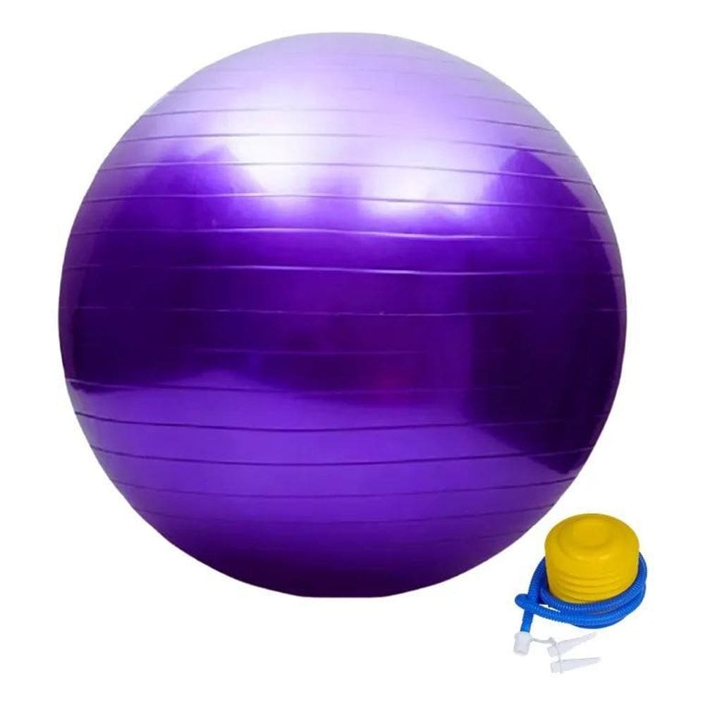 2X Bola Suiça 55Cm Fitness Yoga Pilates Funcional Antiestour