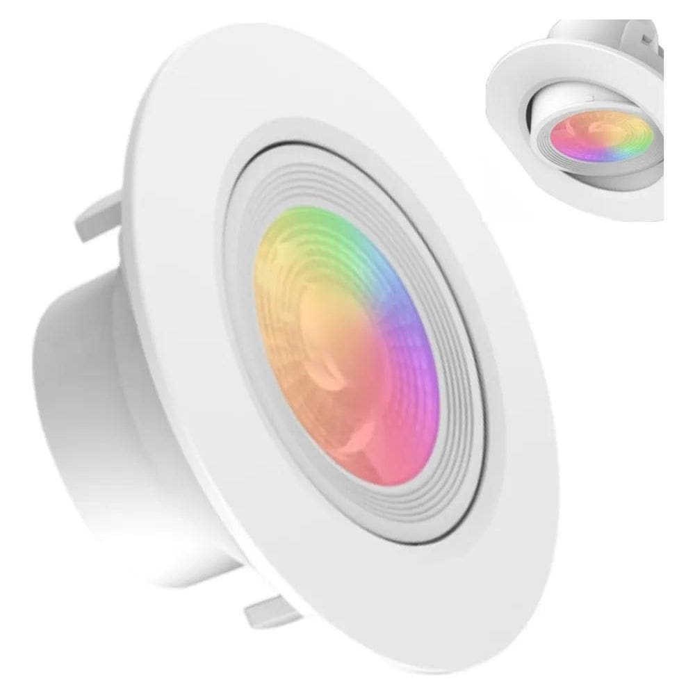 2X Spot Led Inteligente Rgb Smart Wifi Alexa Google Assisten