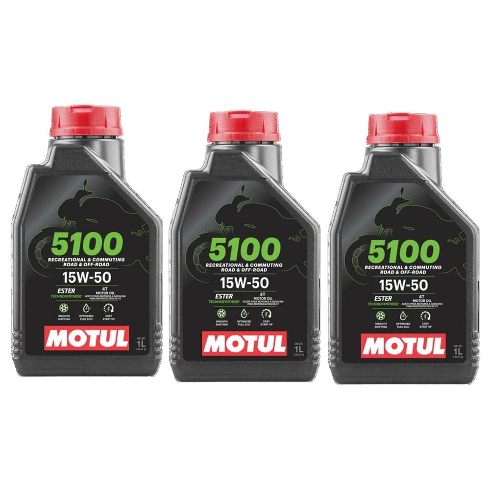 OLEO MOTO MOTUL 5100 15W50 4T 3 litros Semi Sintético Bmw Ducati