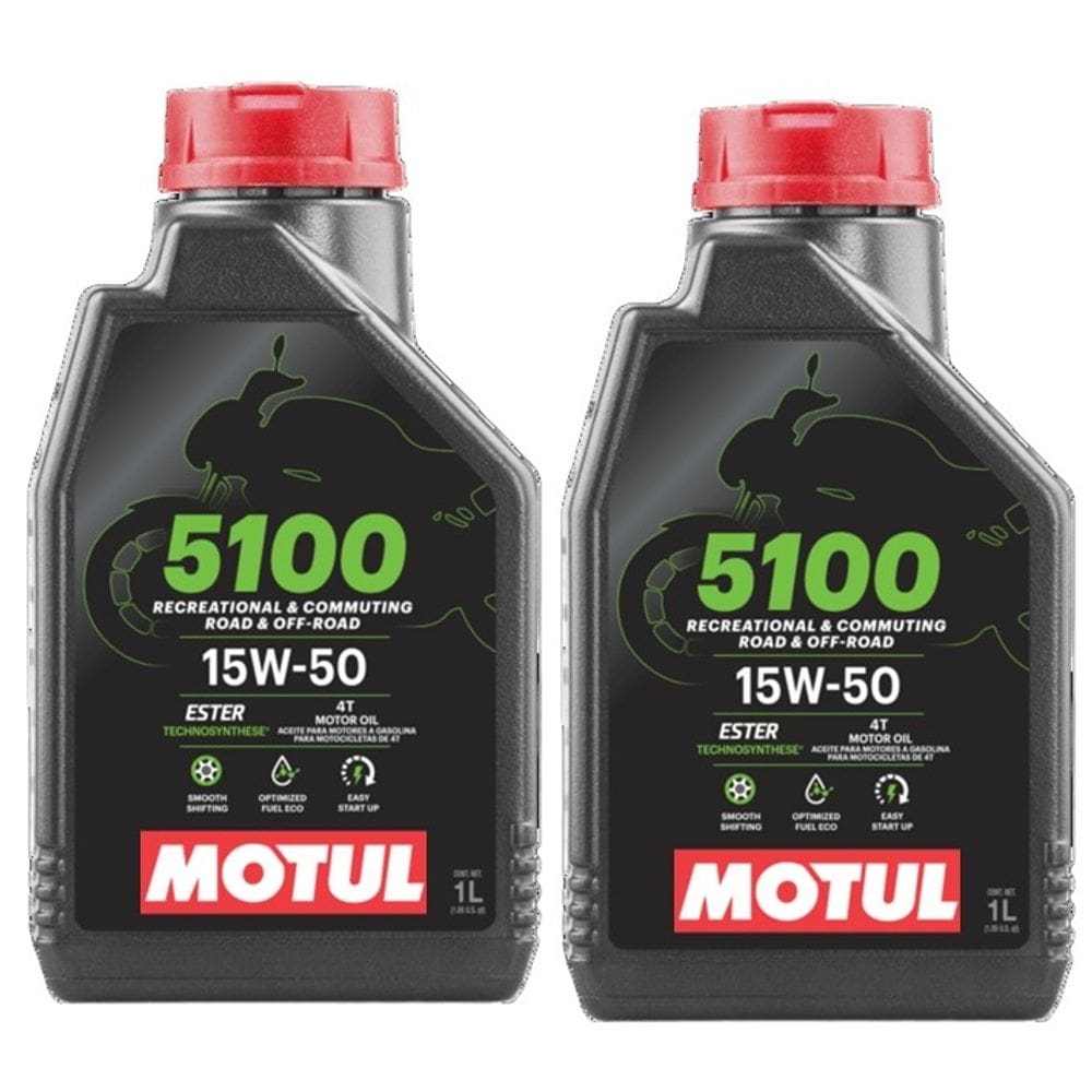 OLEO MOTUL 5100 15W50 4T kit com 2 litros Semi Sintético Bmw Ducati