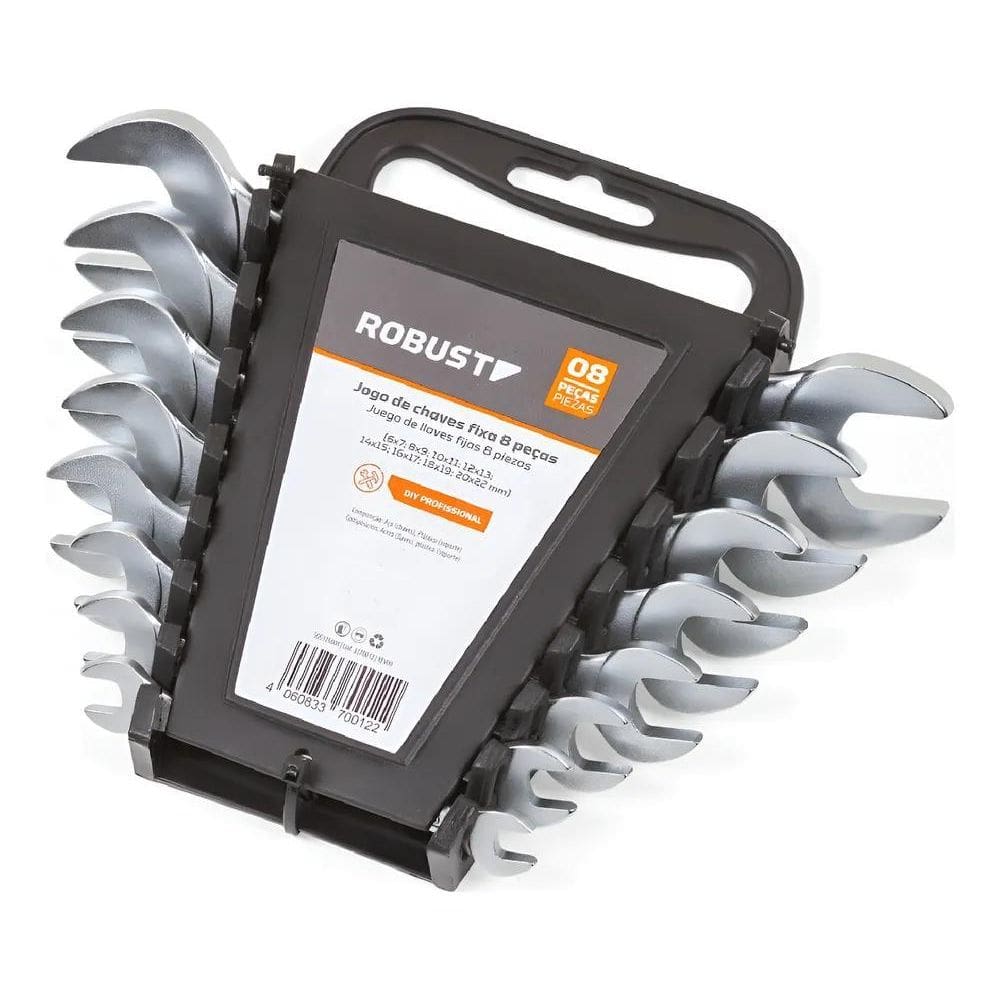 Jogo De Chaves Fixas Chave Fixa Boca 6 A 22 8 Peças Robust