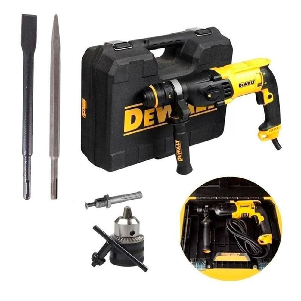 Kit Martelete Perfurador Rompedor D25133K Dewalt 220V +