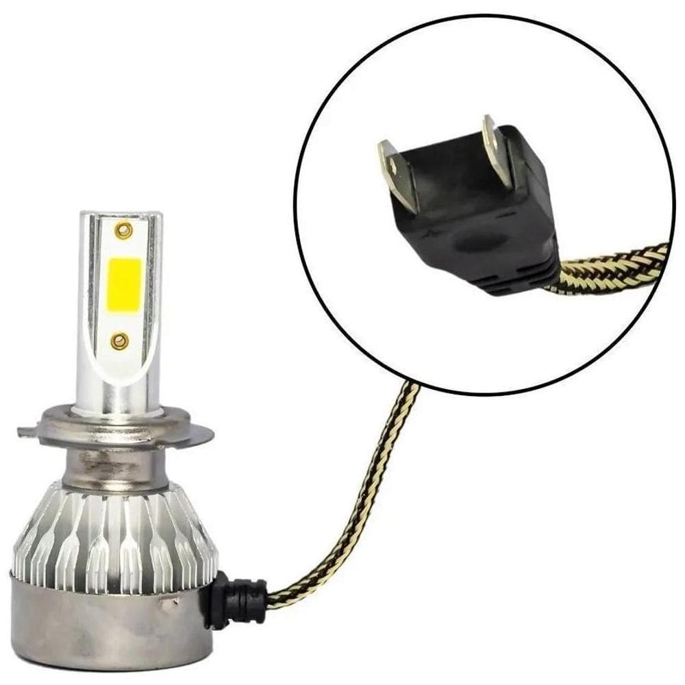 Kit Lâmpada De Led 9006 Hb4 Automotivo 30W V10 Luxled