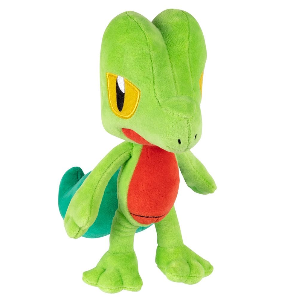 Brinquedo de pelúcia Jazwares Pokemon Treecko 20cm - 2+ anos