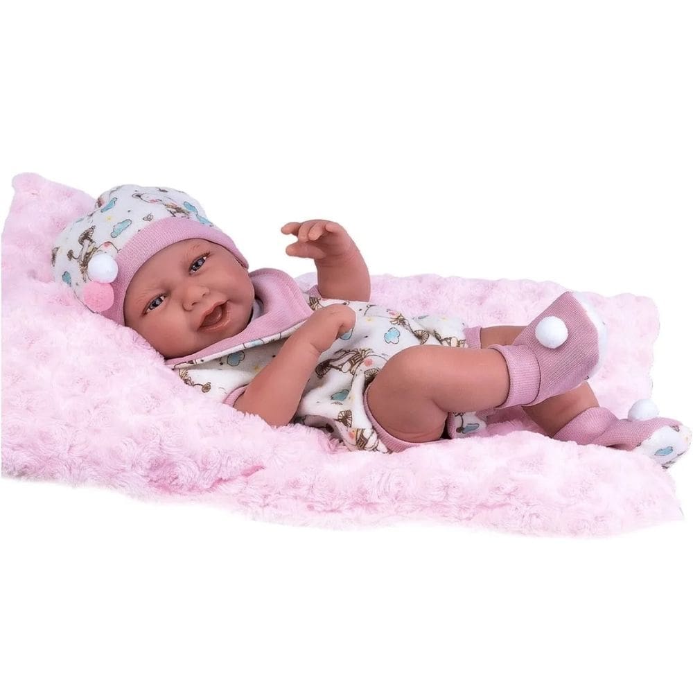 Boneca De Vinil Reborn Anny Doll Baby Menina 2442 Cotiplás