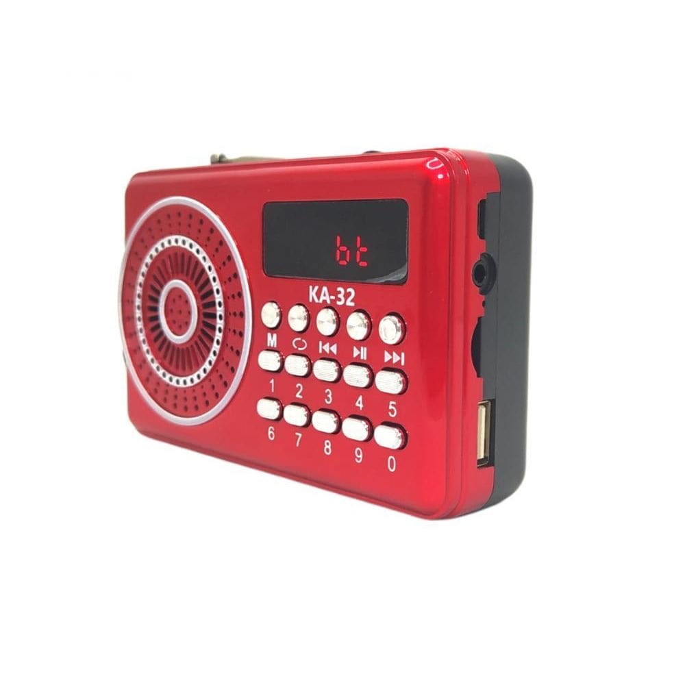 Radio Portátil Ka-32 Pilha Am Fm Radio Bolso Bluetooth