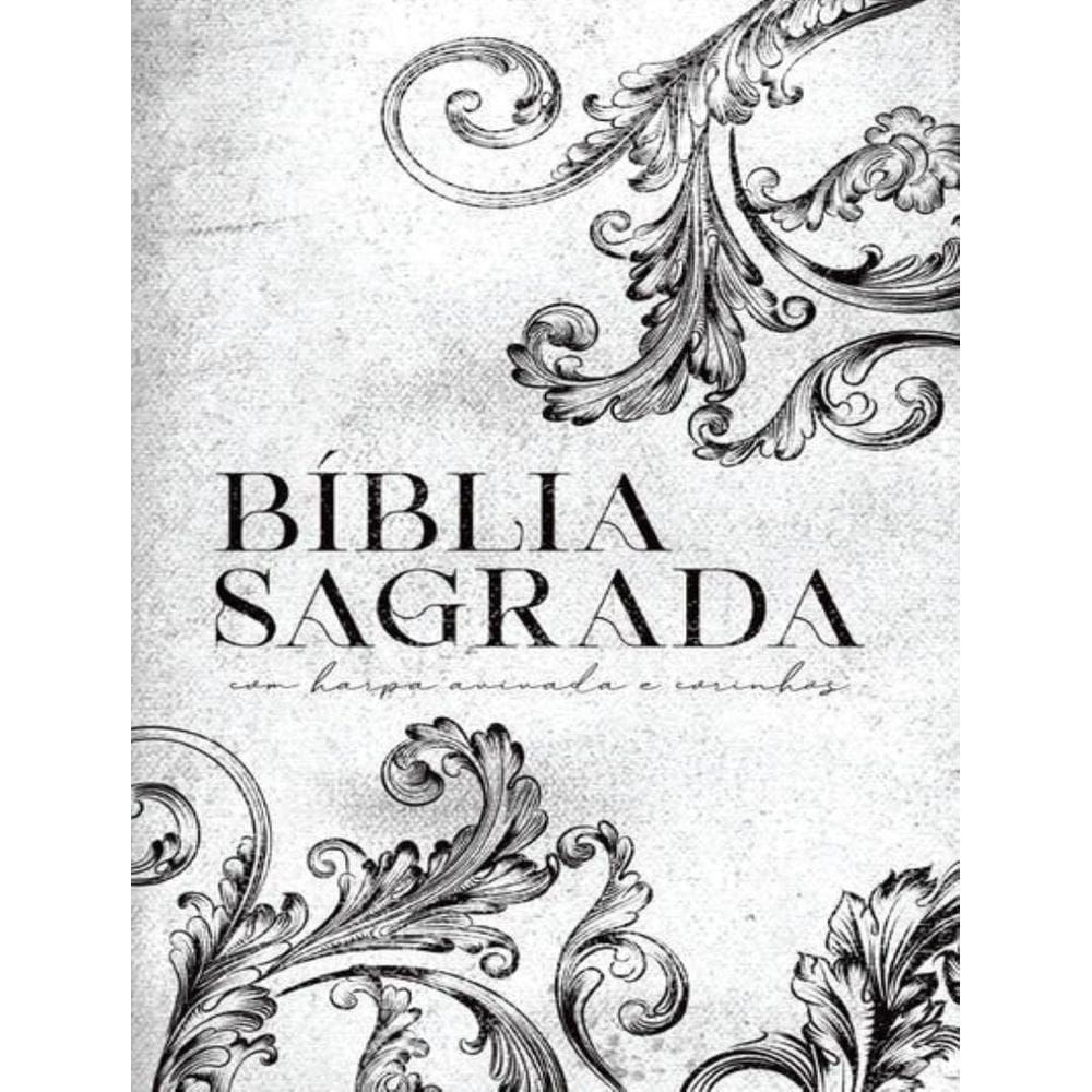 Biblia Arc Ornamentos Branca - Letra Gigante