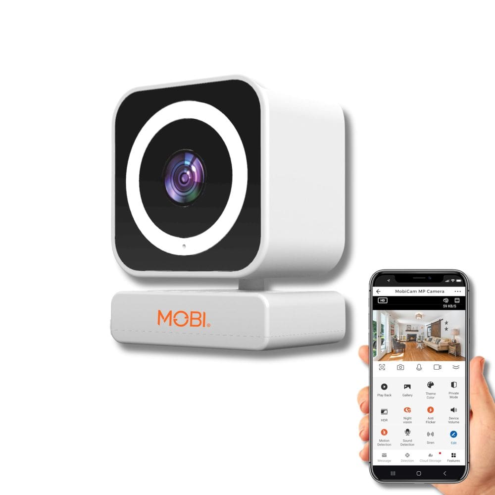 Câmera de segurança MOBI MobiCam MP Smart 3MP com áudio bidirecional