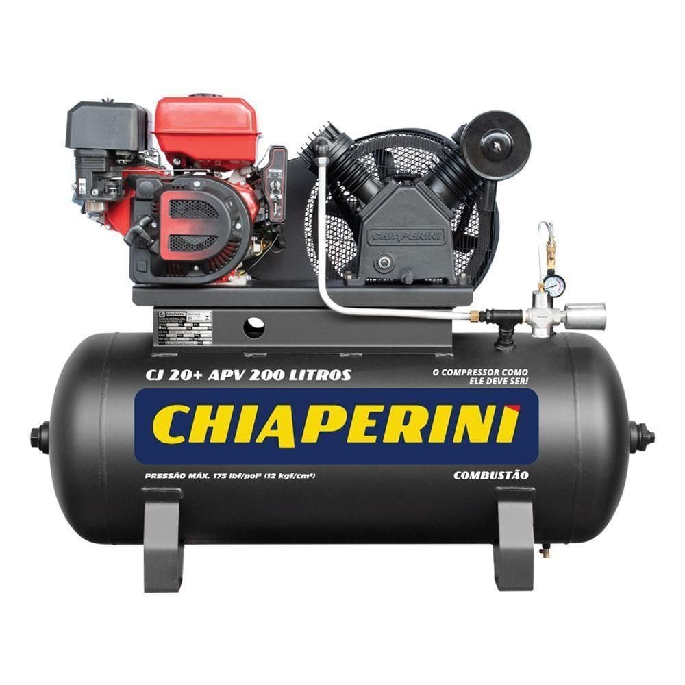 Compressor De Ar Motor Gasolina 9hp 200l Chiaperini