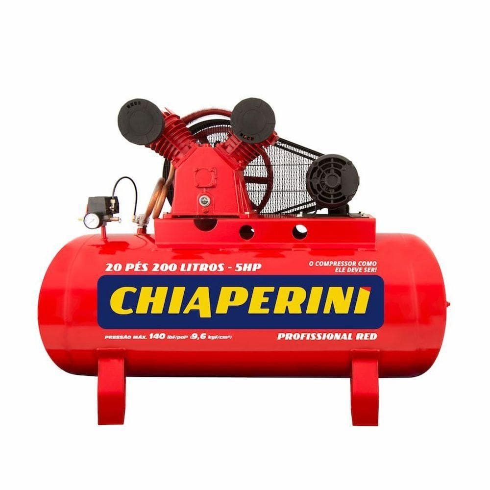 Compressor Ar Média Pressão Tri Aberto 5hp 220-440v 200l