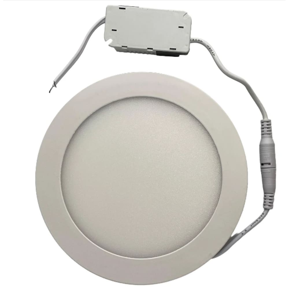 Plafon Painel de LED Redondo  17cm Bivolt 12W 3000k