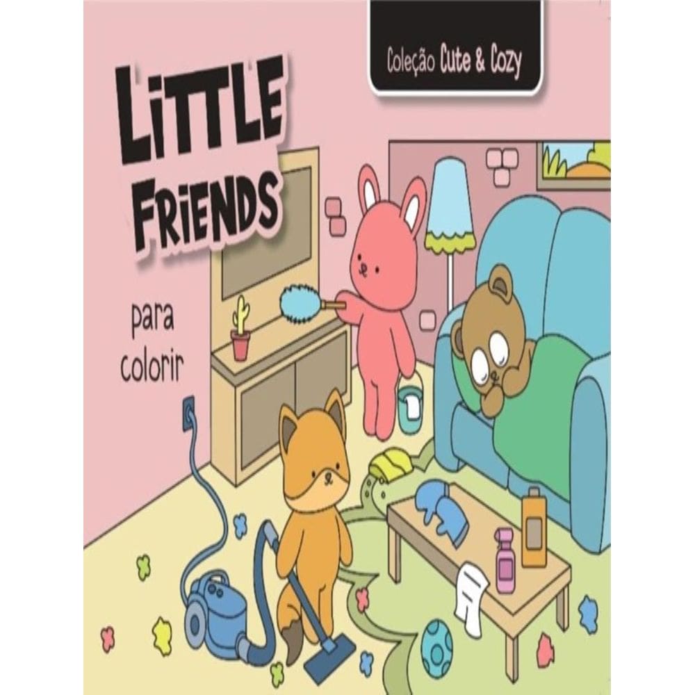 Colecao Cute & Cozy - Little Friends - Rosa