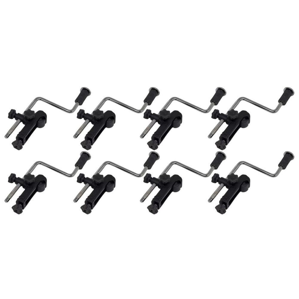 Kit 8 Clamp Suporte De Microfone Percussão Estilo Garra Lp