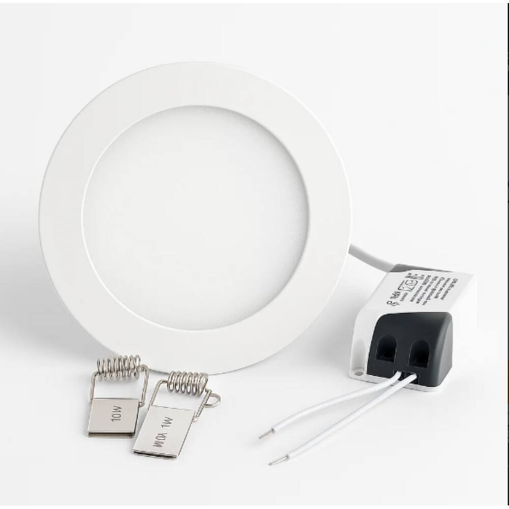 Plafon Painel de LED Redondo 15cm Bivolt 9W 3000k