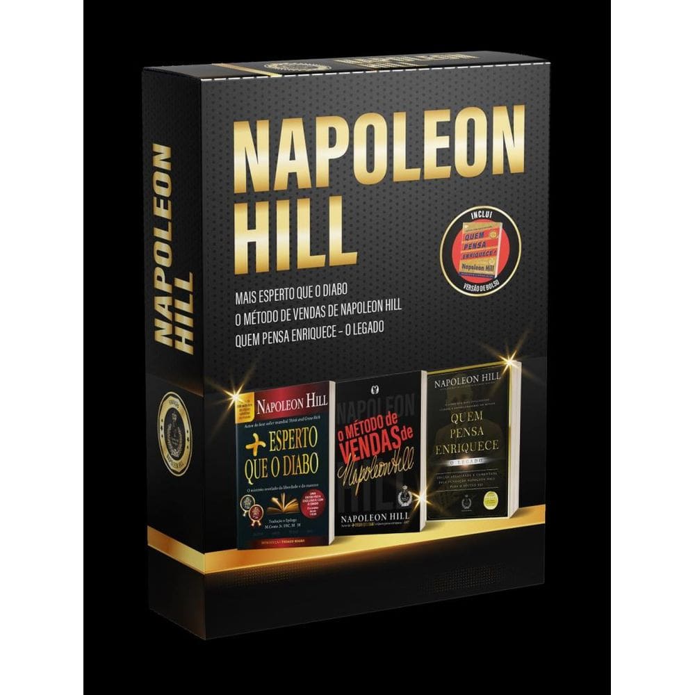 Box Napoleon Hill - Sucesso E Abundancia - Mais Esperto Que O Diabo + As Regras De Ouro + Quem Pensa Enriquece - O Legado