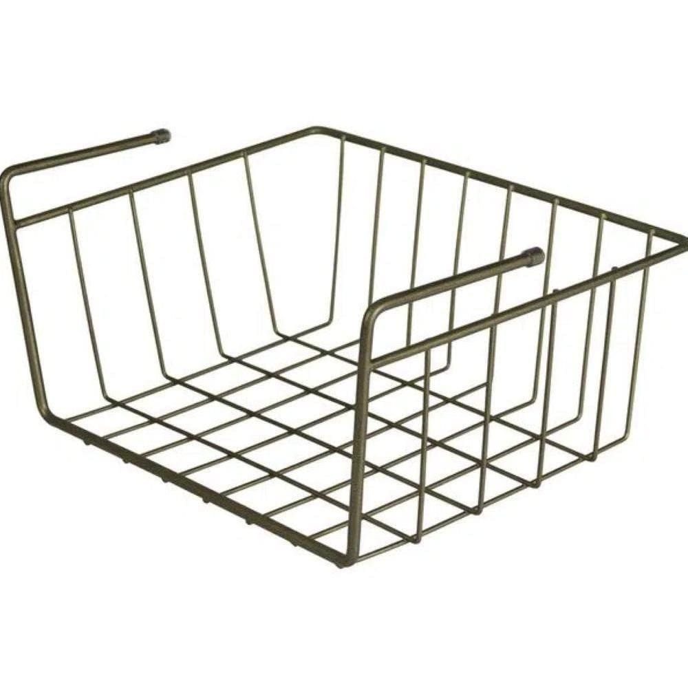 Cesto Suspenso P Para Prateleira Metalizado Oliva Bel